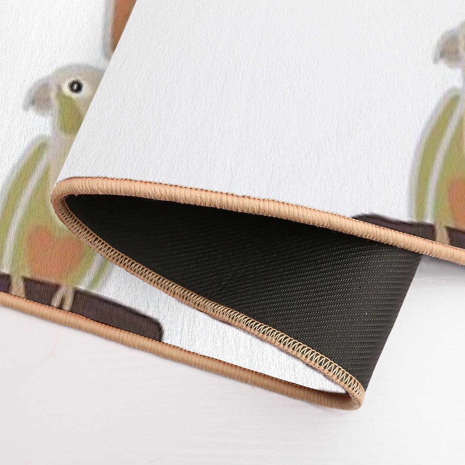 Pineapple Conure  Slip-Resistant Bath Mat