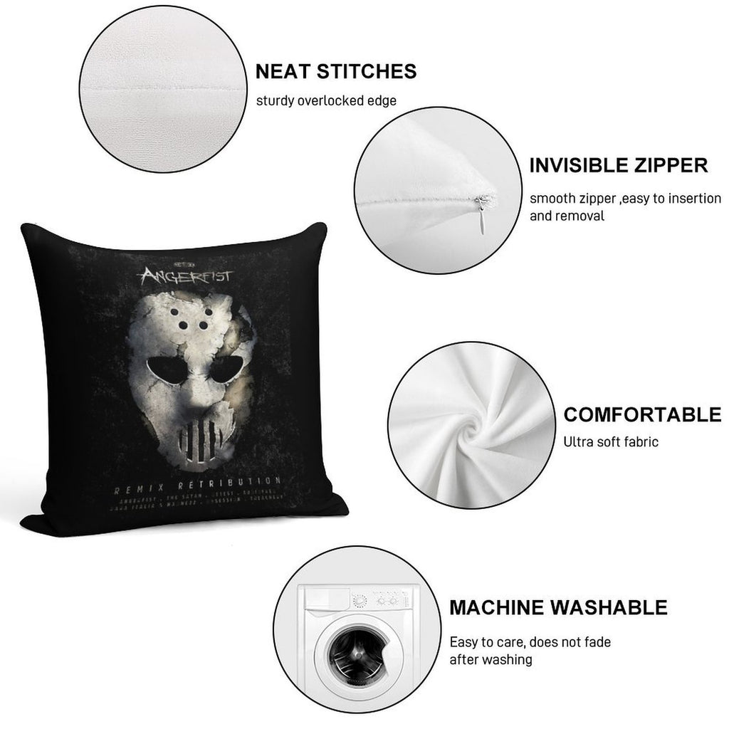 Angerfist Soft Ultra-Soft Texture Throw Pillow