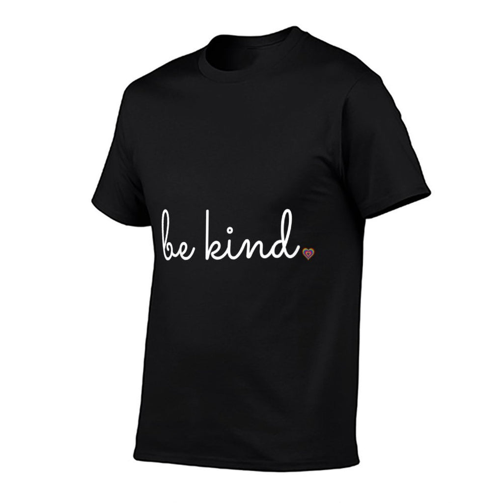 Womens Be Kind - Rainbow Heart Kindness Gift  Lightweight T-Shirt