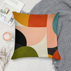 Modern Abstract Mid Century 2 Soft Decorative Cover Throw Pillow