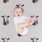 Herdwick Lamb (Lake District Sheep) Watercolour Compact Throw Blanket