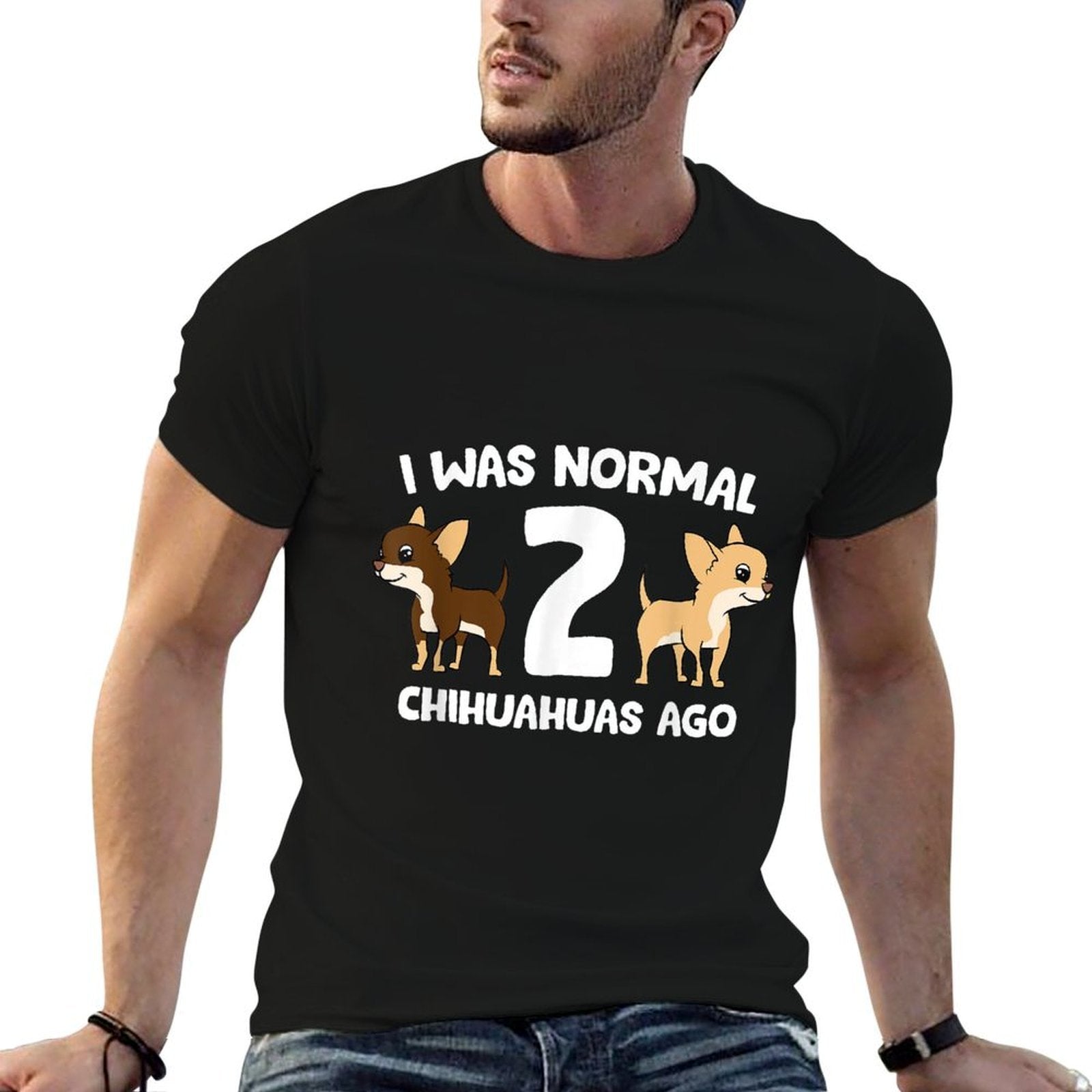 I Was Normal 2 Chihuahuas Ago Love Chihuahua Dogs  Vintage-inspired T-Shirt