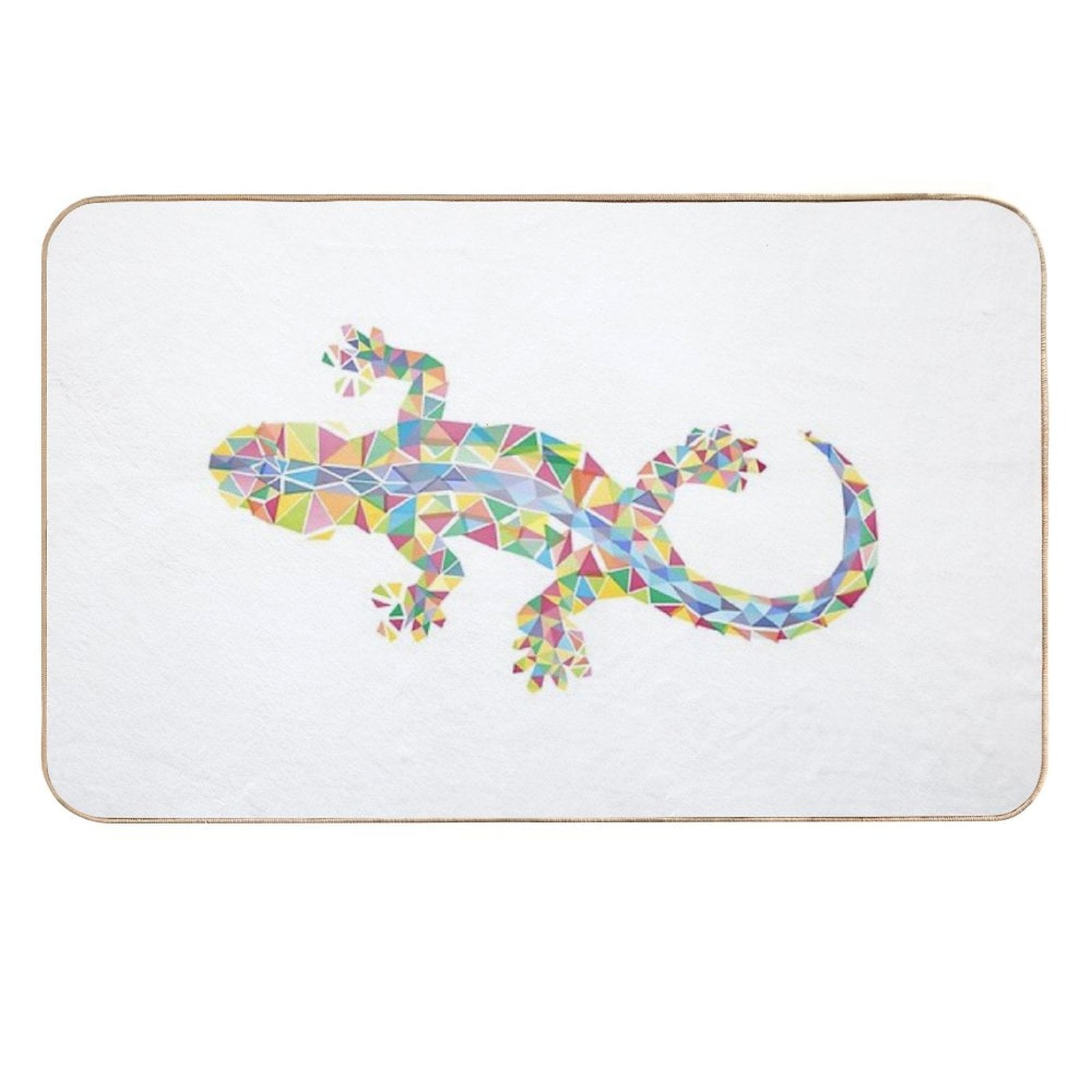 Barcelona City Lizard  Slip-Resistant Bath Mat