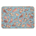 Hyenas in Cerulean  Eco-Friendly Bath Mat