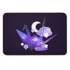 Night Sky Paper Crane  Absorbent Bath Mat