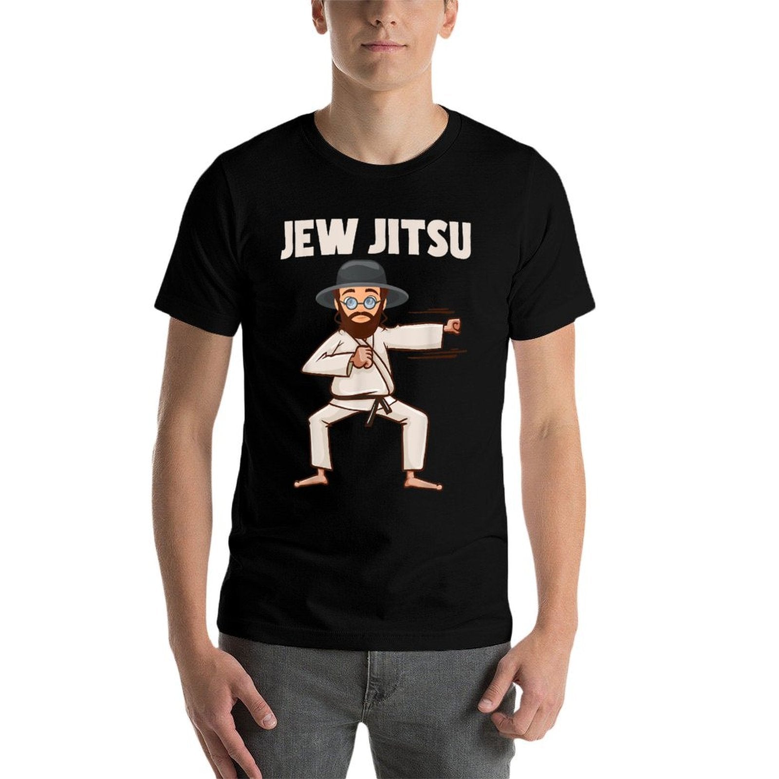 Jew Jitsu Jiu Jitsu Jewish Rabin Jew  Lightweight T-Shirt