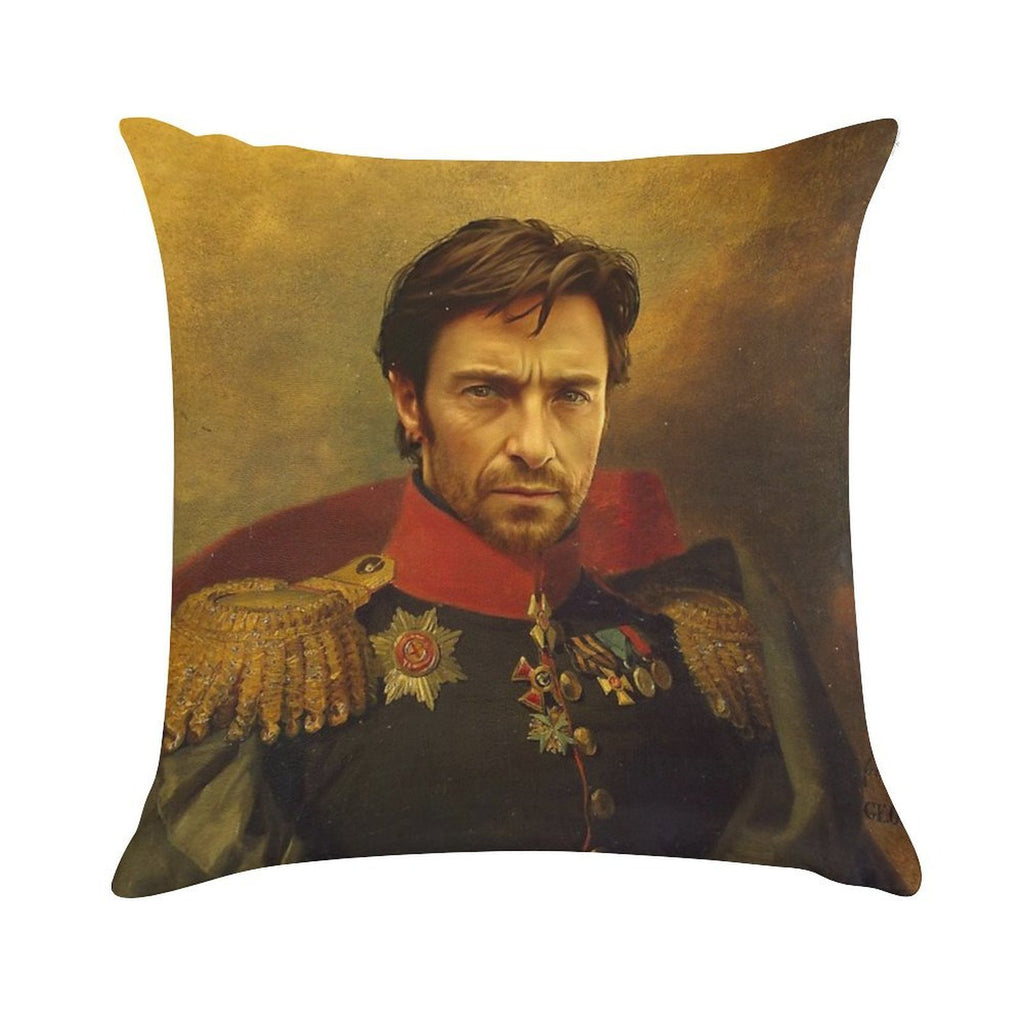 Hugh Jackman - Replaceface Soft Easy Maintenance Throw Pillow