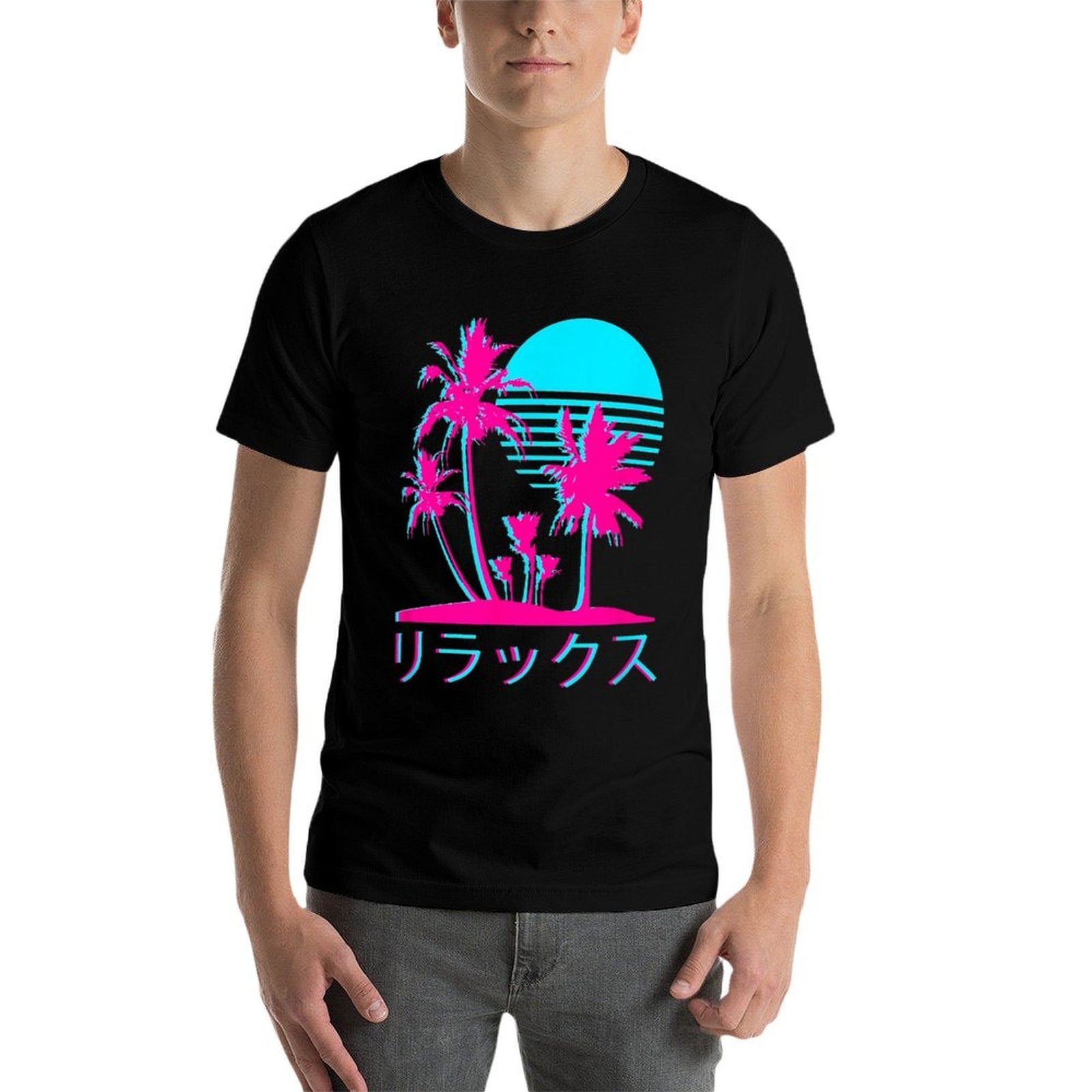 Japanese Relax Vaporwave Harajuku Graphic Design  Classic T-Shirt