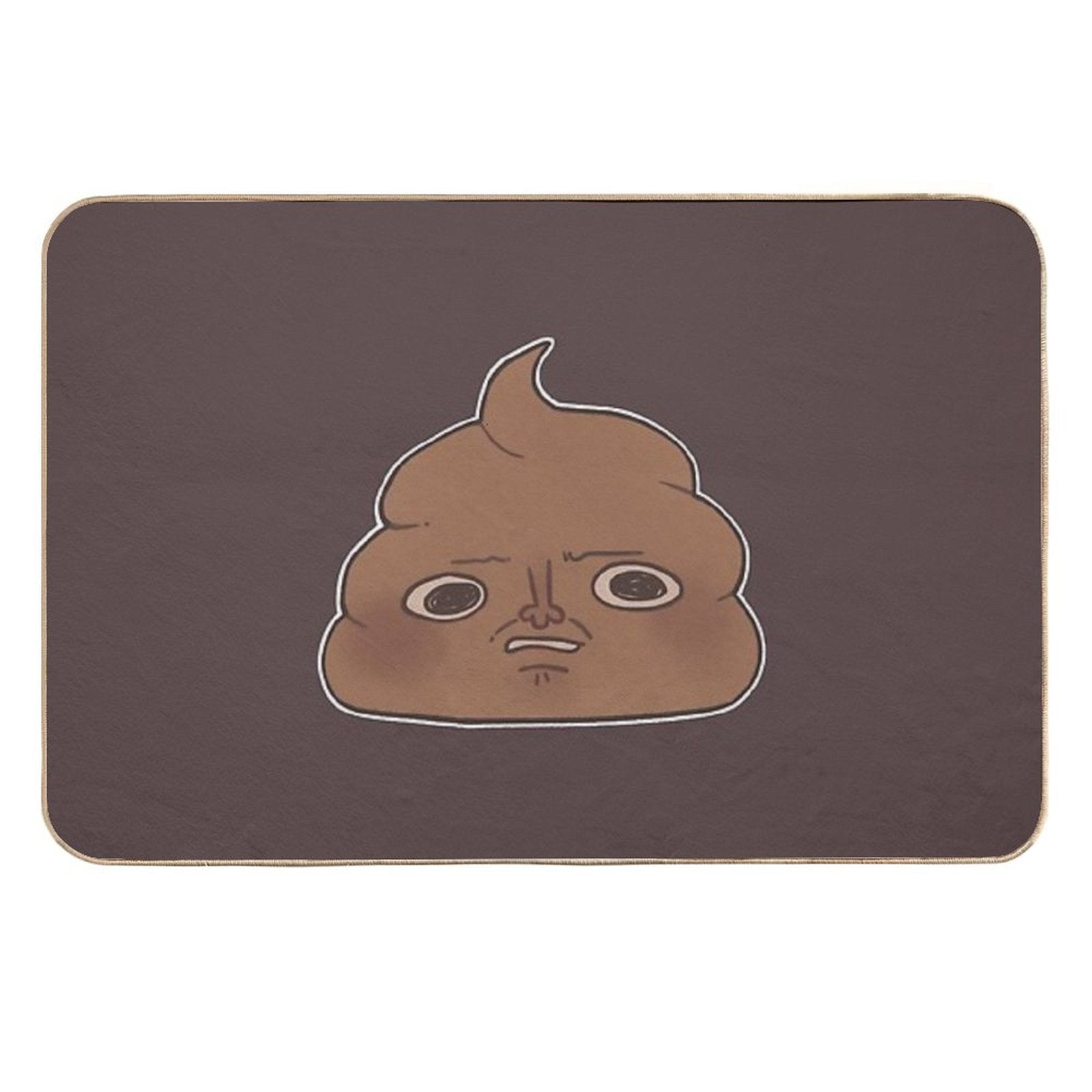 Disgusted Poop  Rapid-Drying Bath Mat