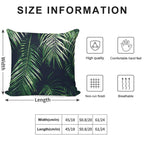 Tropical Palm Leaves Soft Easy Maintenance Throw Pillow