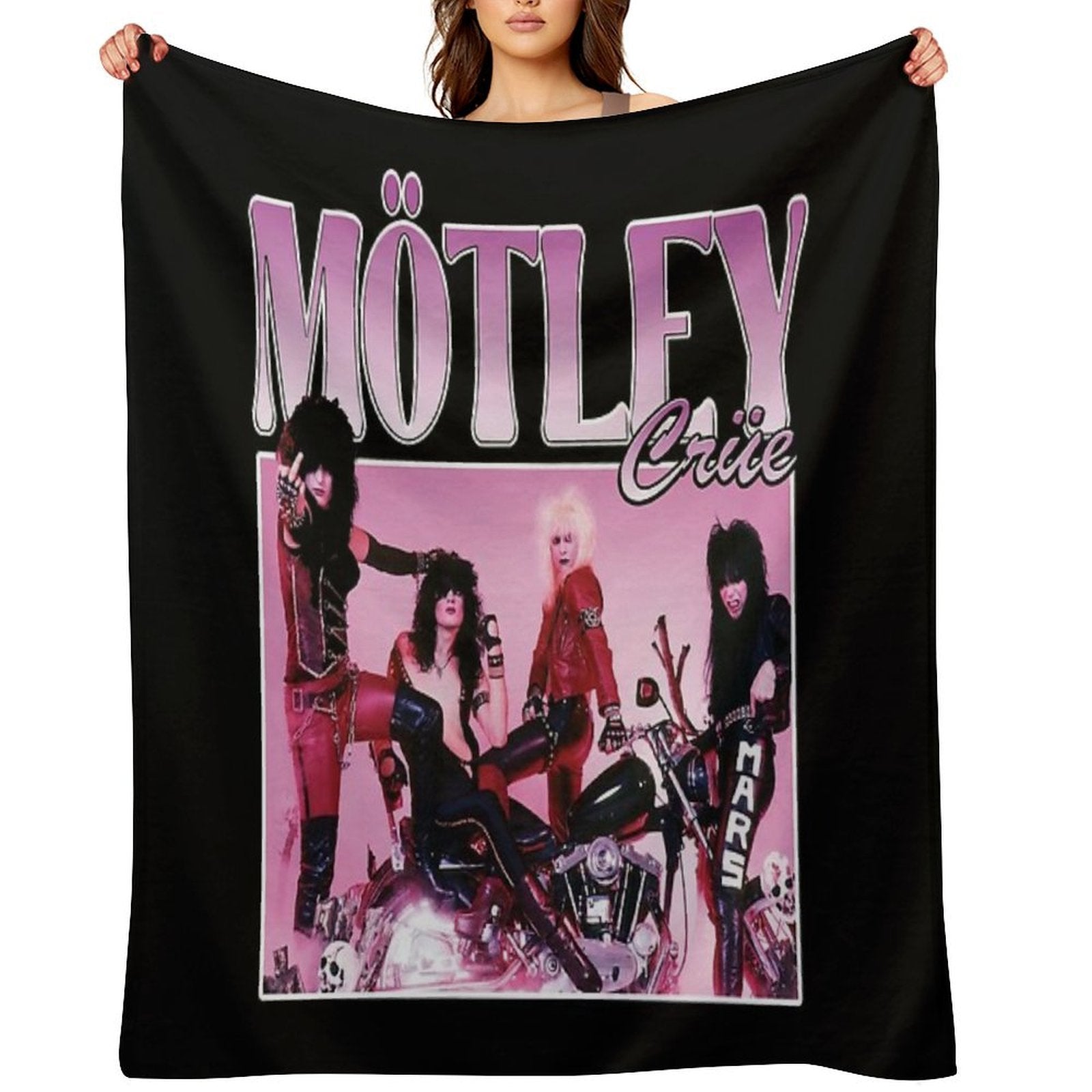 CRUE SHIRT Machine-washable Throw Blanket