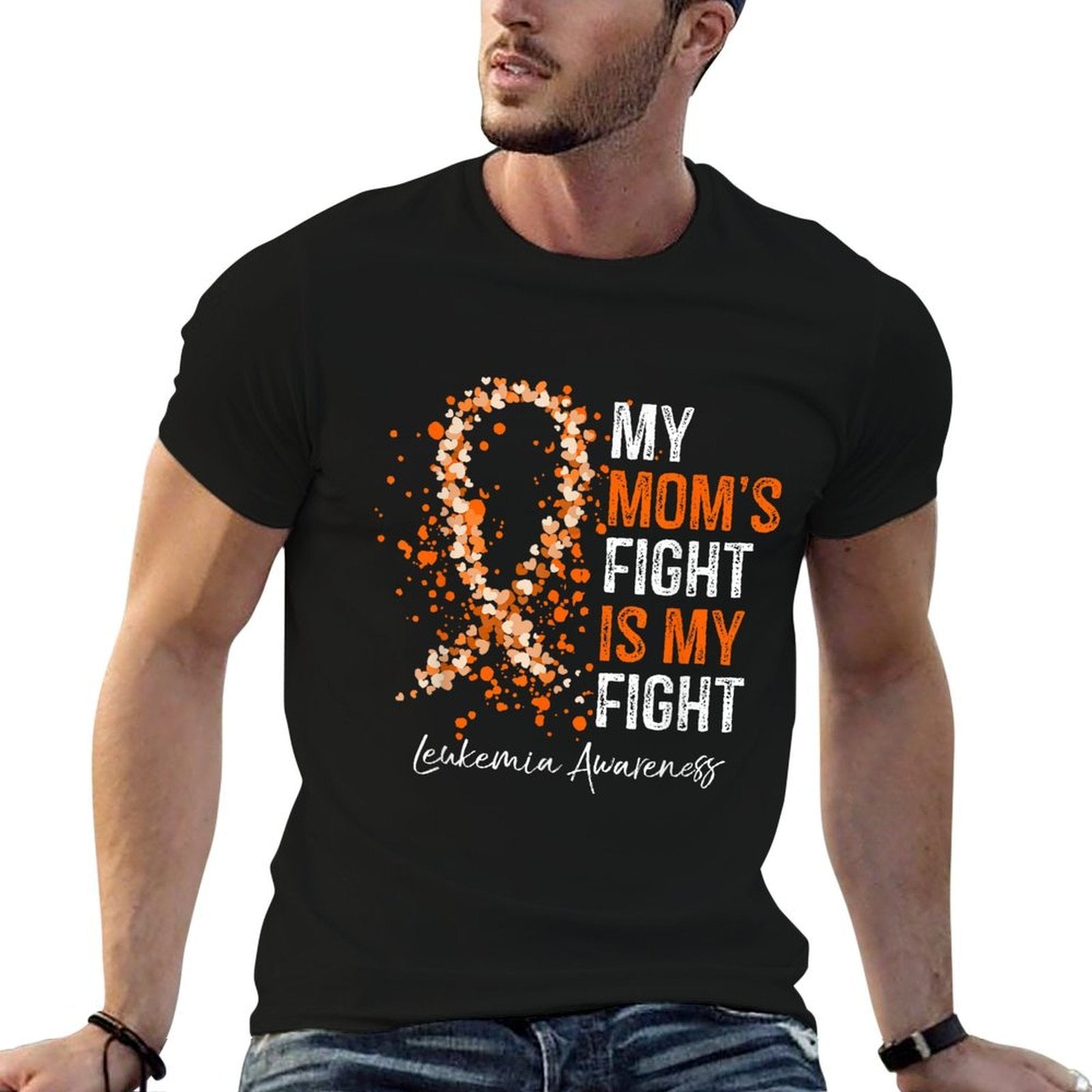 My Moms Fight Is My Fight - Leukemia Awareness Gifts  Easy-care T-Shirt