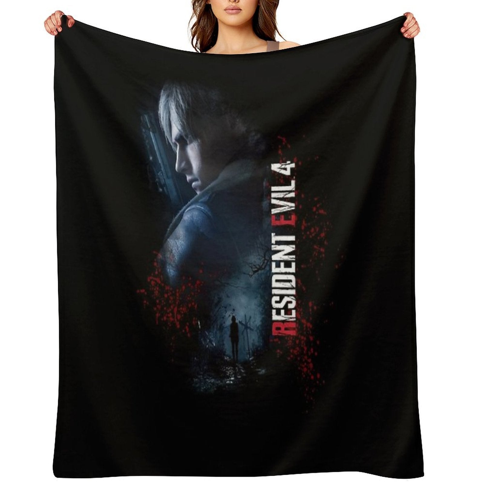 Leon Kennedy RE4make Design 2 Wrinkle-free Throw Blanket