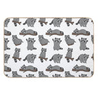 Raccoons  Absorbent Bath Mat