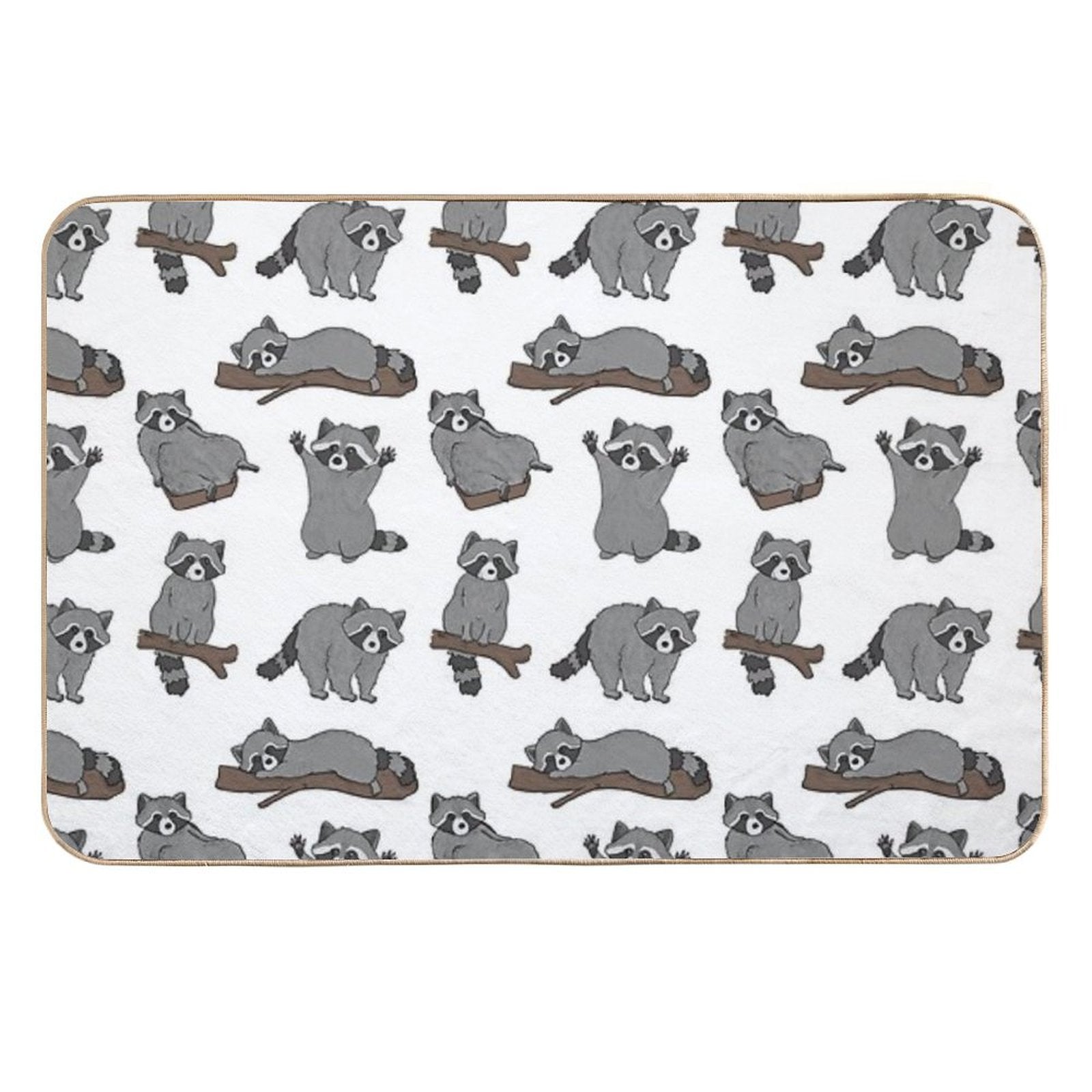 Raccoons  Absorbent Bath Mat