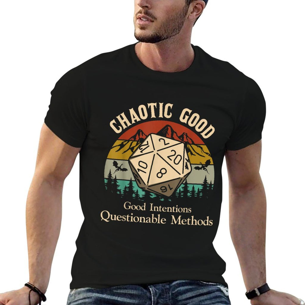 Chaotic Good Intentions Questionable Methods  Lightweight T-Shirt