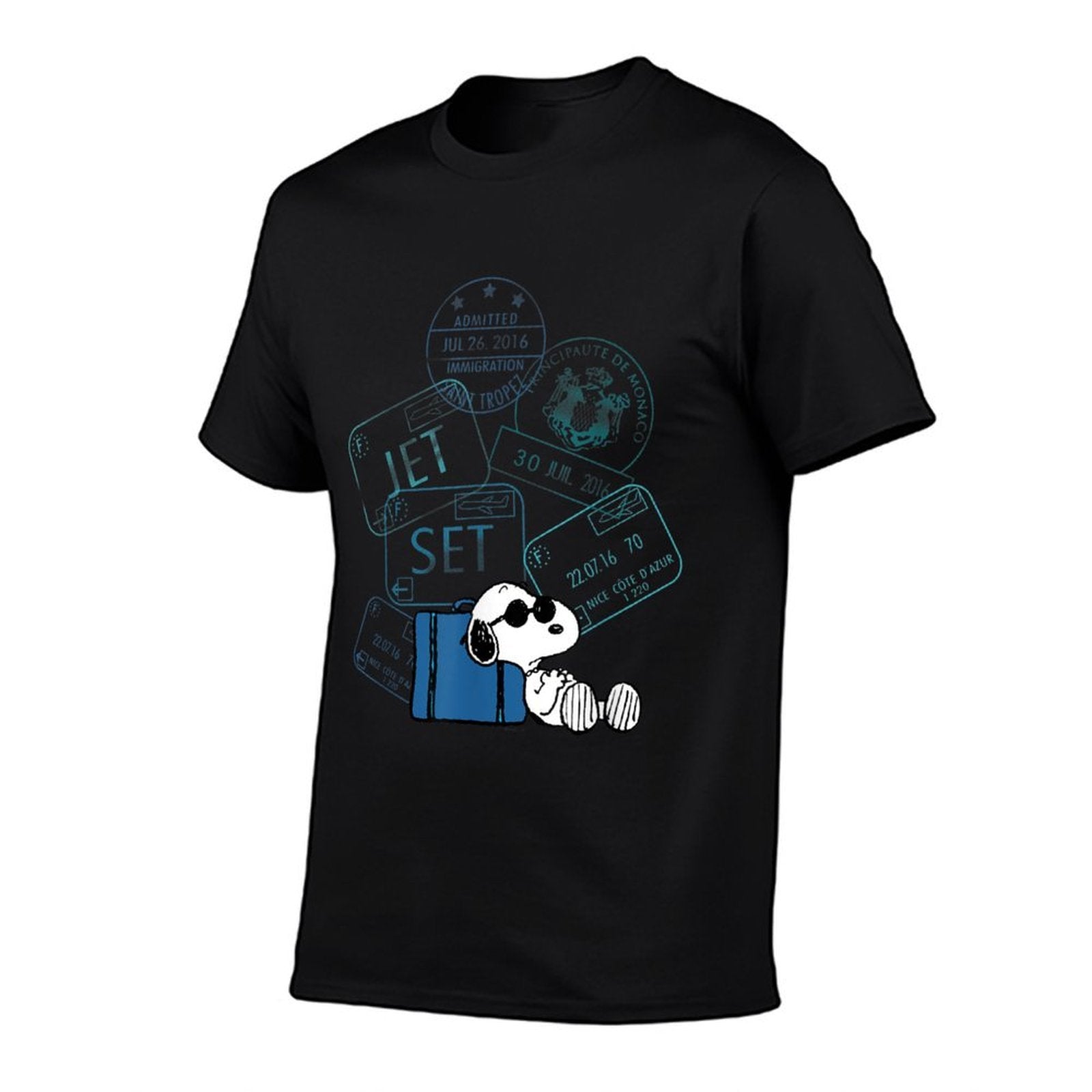Peanuts - Snoopy Travel Stamps  Soft T-Shirt