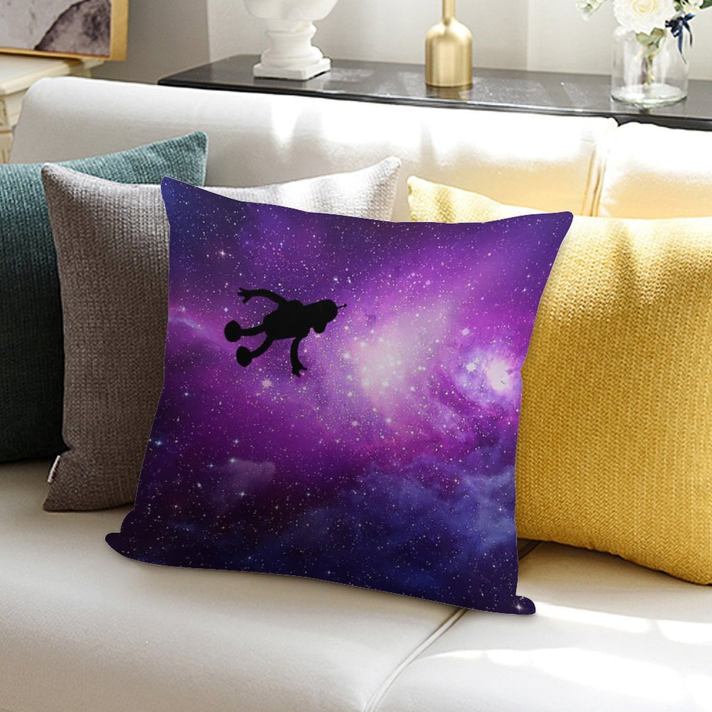 Bender in The Sky Soft Washable Throw Pillow
