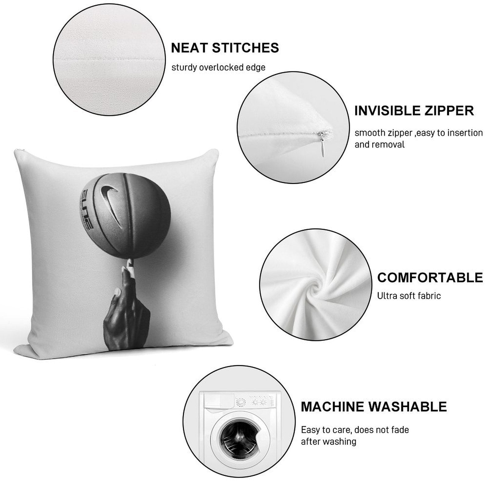 Nike Basket JORDAN Just Do It Soft Style Accent Throw Pillow