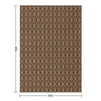 Ditzy Diamonds Brown Lightweight Throw Blanket