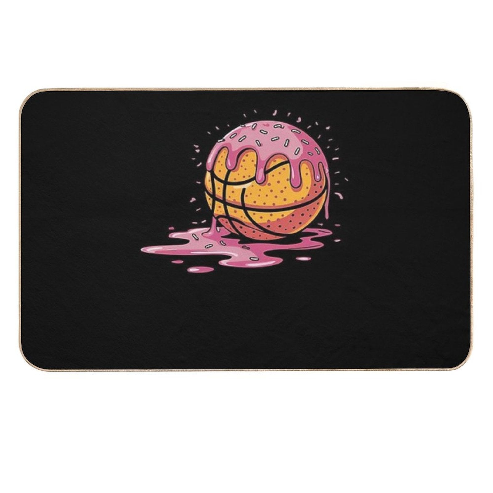 Ice Cream Basketball Drip Boys Kids  Pet-Safe Bath Mat