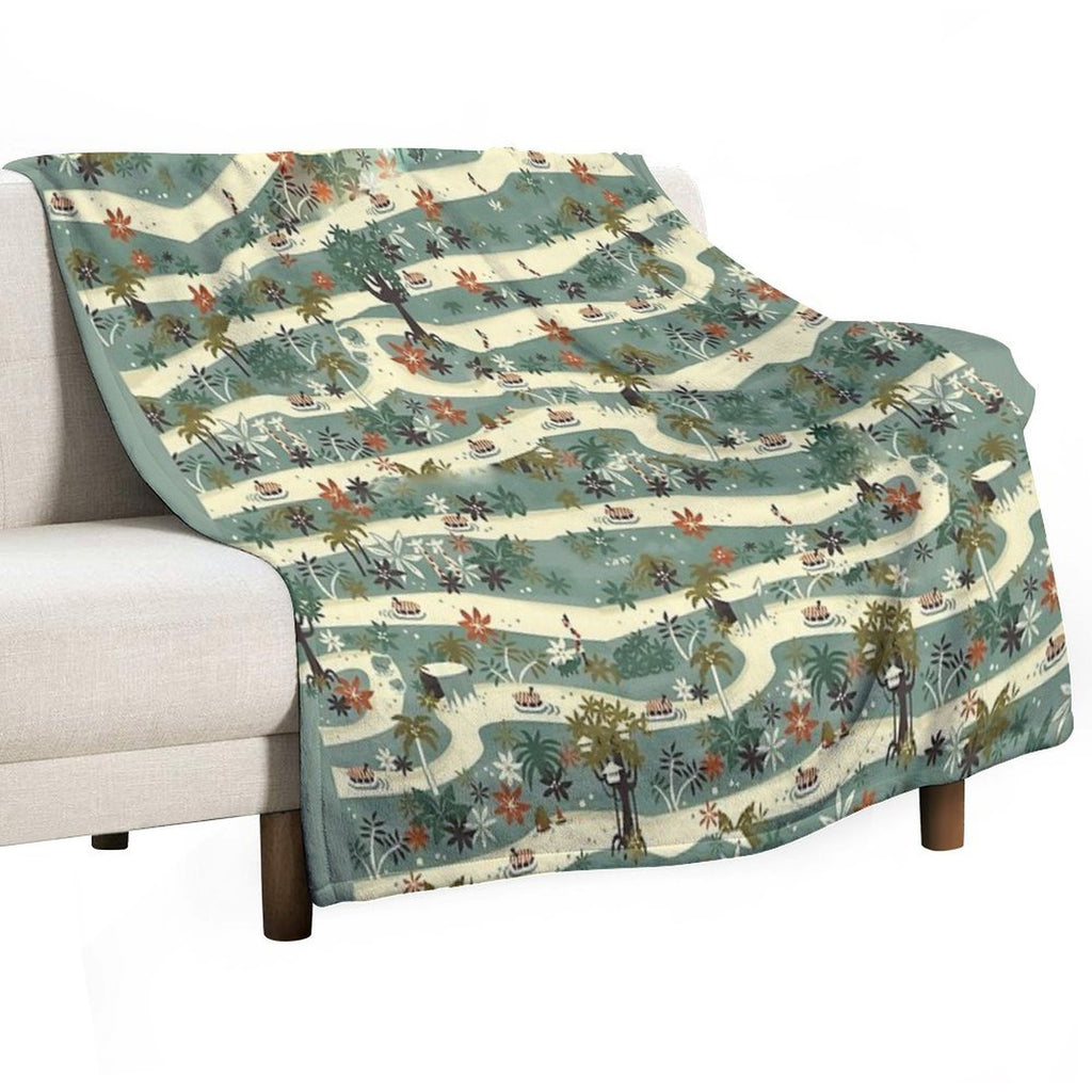 Jungle Cruise Print Sustainable Throw Blanket