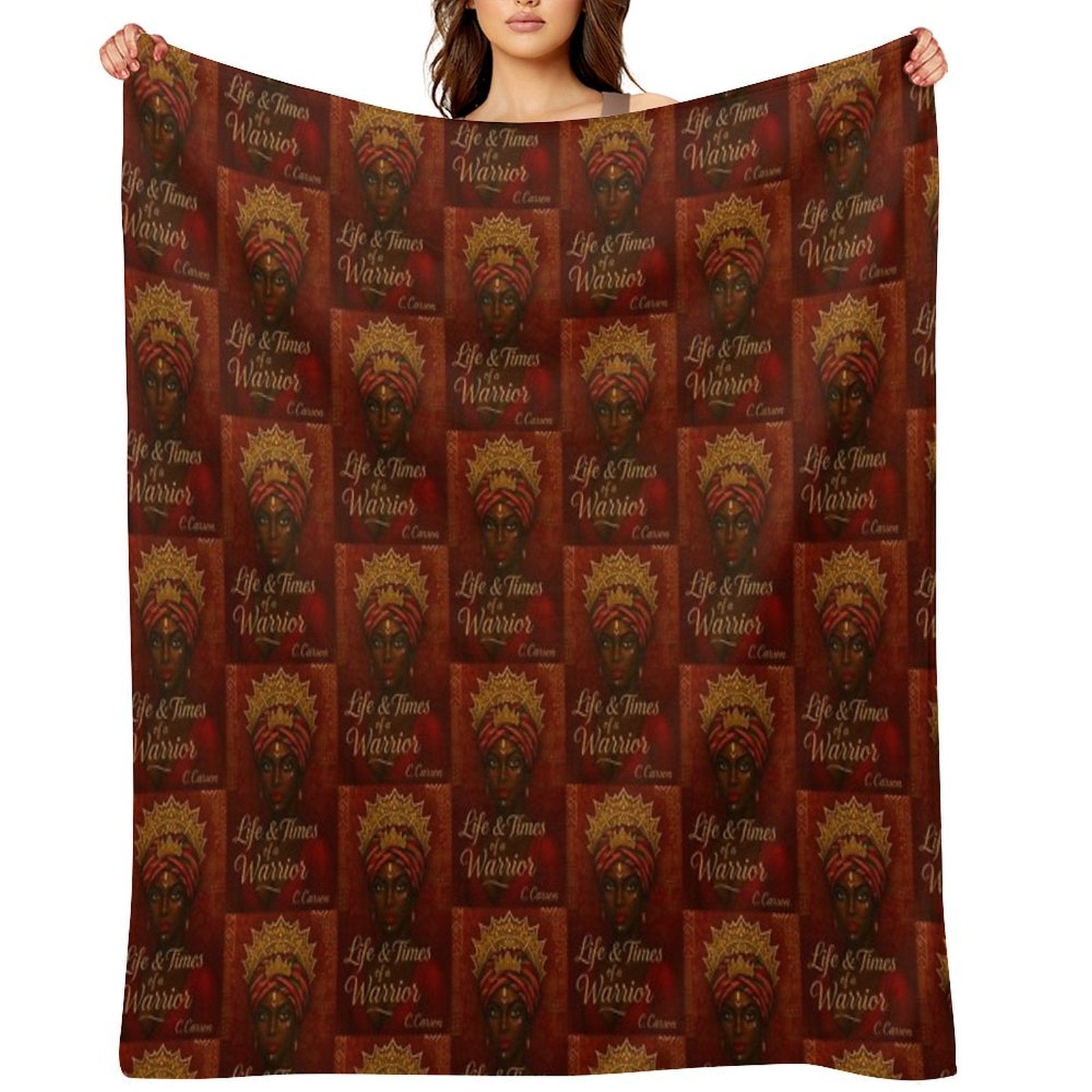 Life And Times of A Warrior 2 Plush Throw Blanket
