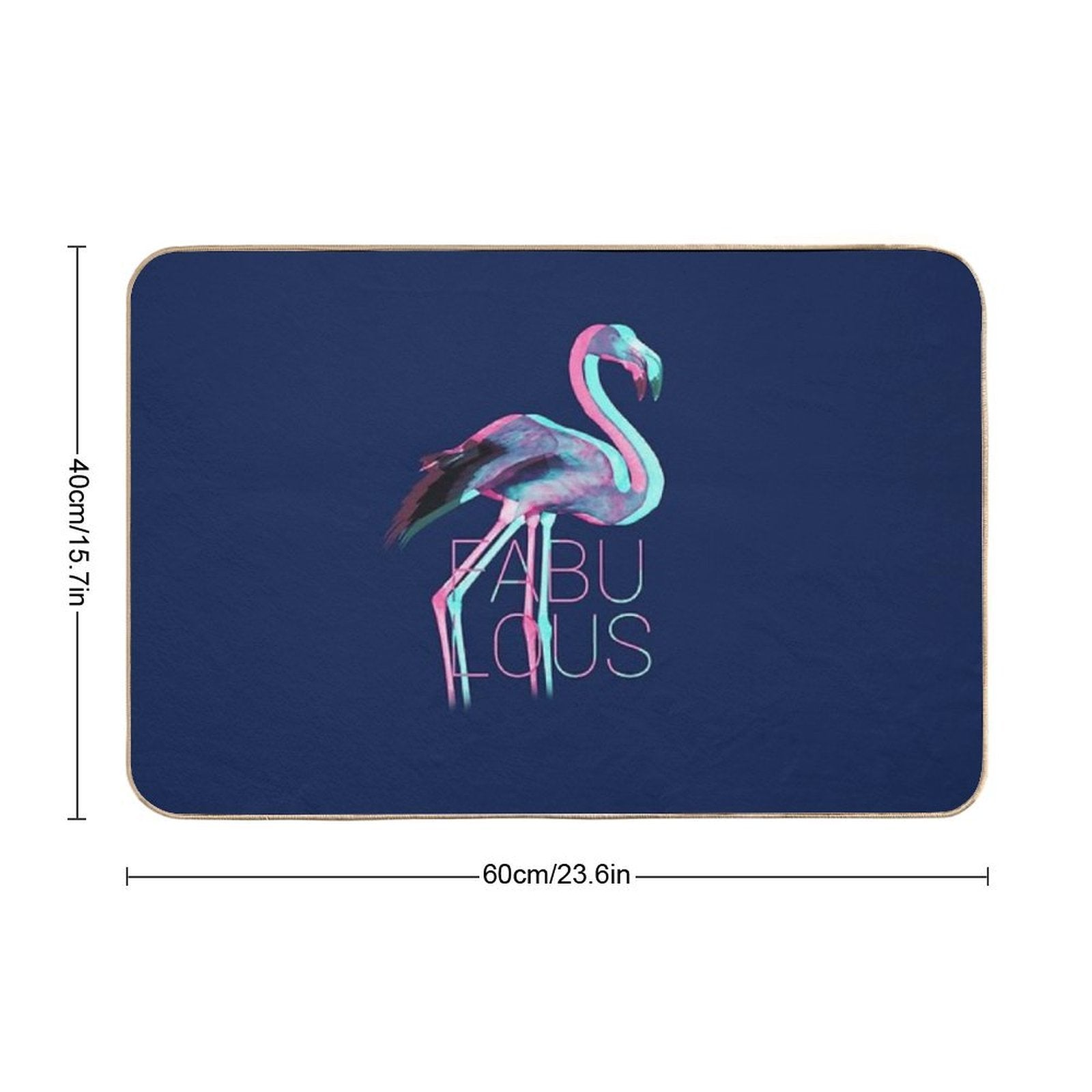 Fabulous Flamingo  Fade-Resistant Bath Mat