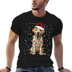 Yellow Labrador Retriever Christmas Tree Light Pajama Dog  Odor-resistant T-Shirt