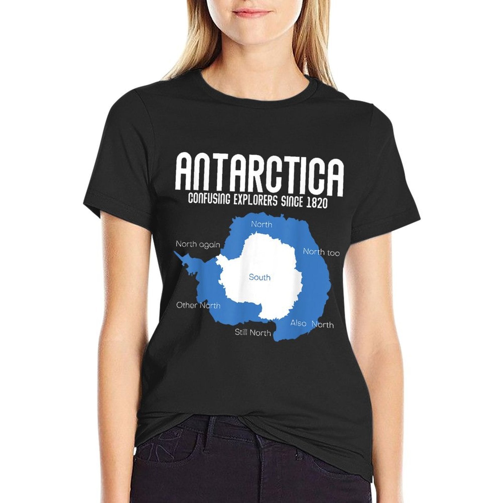 Antarctica Confusing Explorers Since 1820 Funny Antarctica  Relaxed-fit T-Shirt