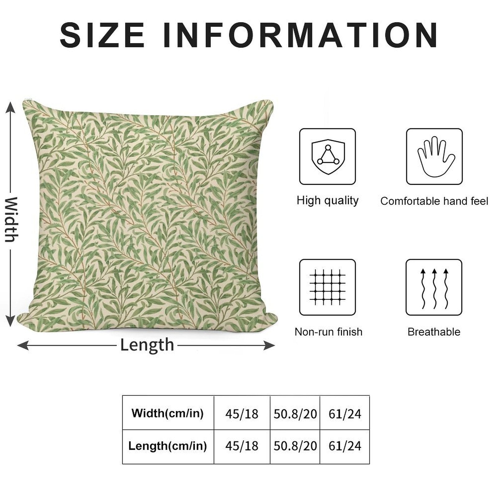 Willow Boughs Soft Gift Ready Throw Pillow