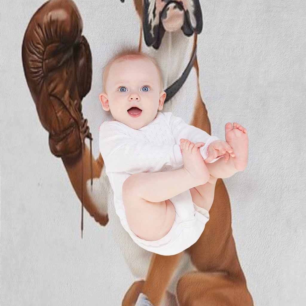 The Boxer (Wordless) Easy Care Throw Blanket