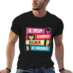 K-Pop Ramen Boba K-Drama Cute Kawaii Korean Draman Girls  Affordable Price T-Shirt