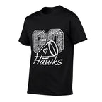 Go Cheer Hawks Sports Name Gifts Men Women Boy Girl  Trendy Pattern T-Shirt