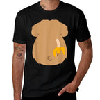 Halloween Gorilla Monkey Chest Lazy DIY Costume Funny  Soft T-Shirt