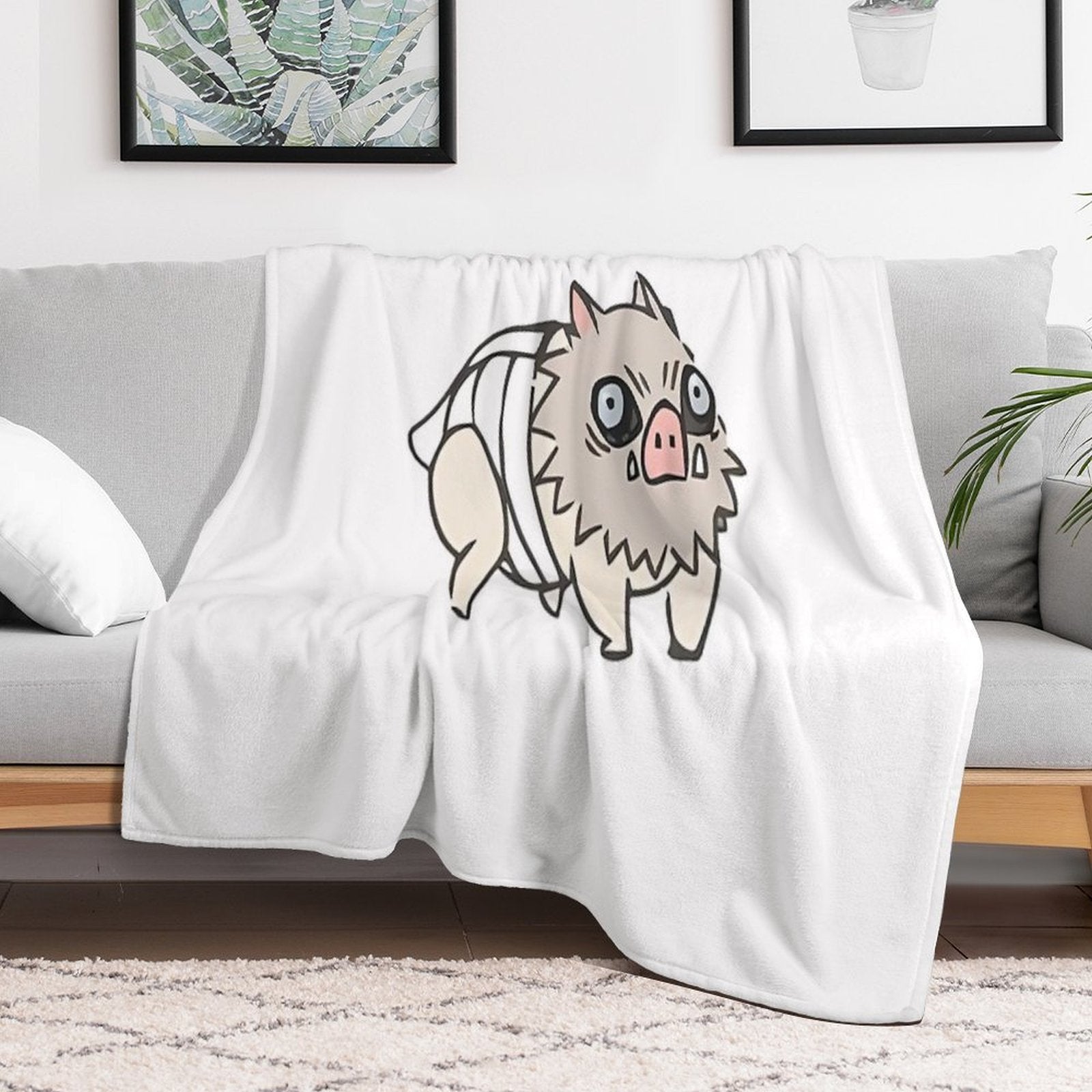 Hashibira Inosuke Premium Throw Blanket