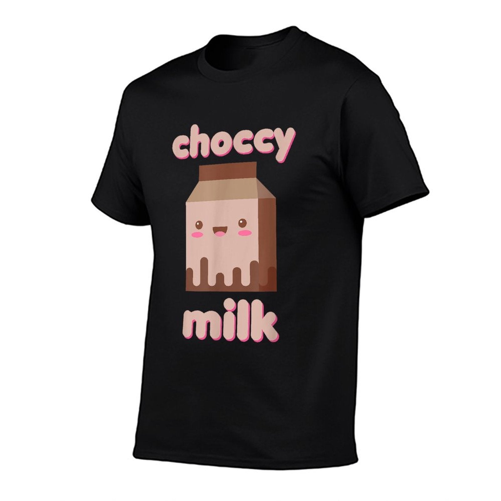 Choccy Milk Drink Chocolate Japanese Kawaii Cute Funny Meme  Tagless Design T-Shirt