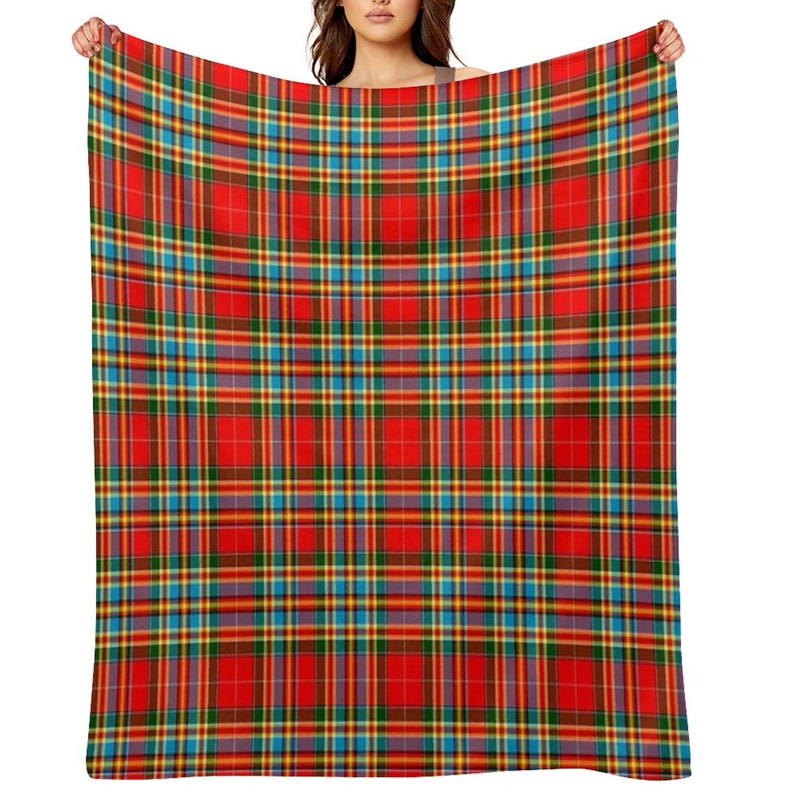 Archibald Tartan Scottish Clan Sustainable Throw Blanket
