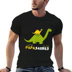 Papasaurus Dinosaur Father Funny Papa Saurus  Classic T-Shirt