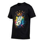 Funny Dominoes King  Board Game Domino Lover Domino Player  Summer-ready Fabric T-Shirt