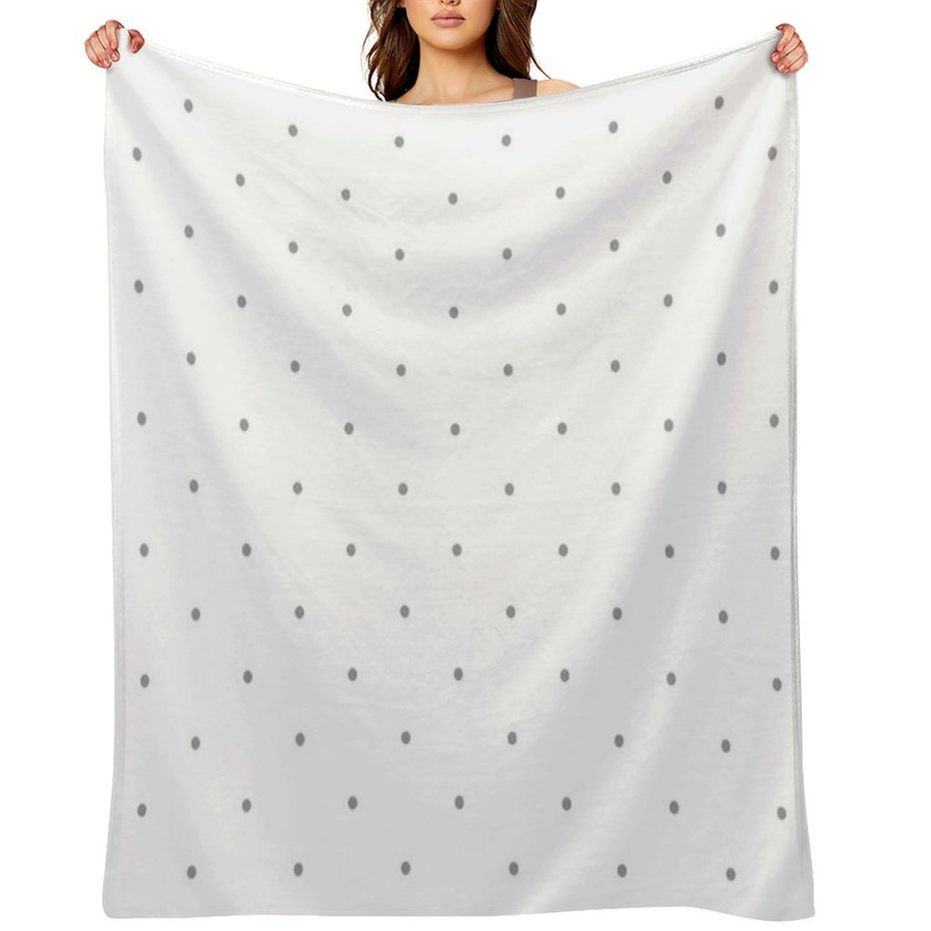 Grey Dots Versatility Throw Blanket