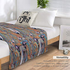 Paisley Hounds Versatility Throw Blanket