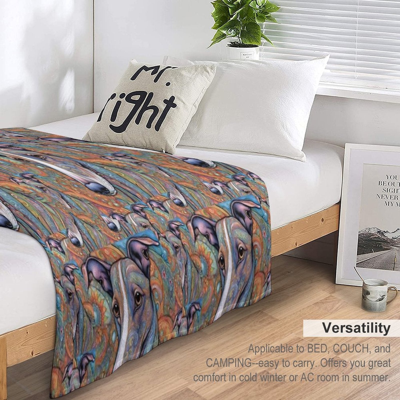 Paisley Hounds Versatility Throw Blanket