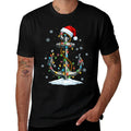Nautical Anchor Christmas Lights Boating Sailor  Durable T-Shirt