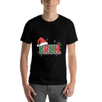 Funny Bruh Christmas Pajamas Santa Hat Xmas PJS Outfit  Relaxed-fit T-Shirt