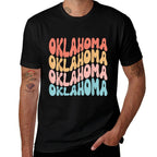 Funny Cute Retro Graphic Men Women  Kids Oklahoma  Cotton T-Shirt