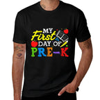 Kids First Day Of Pre-K  Fade-proof Color T-Shirt