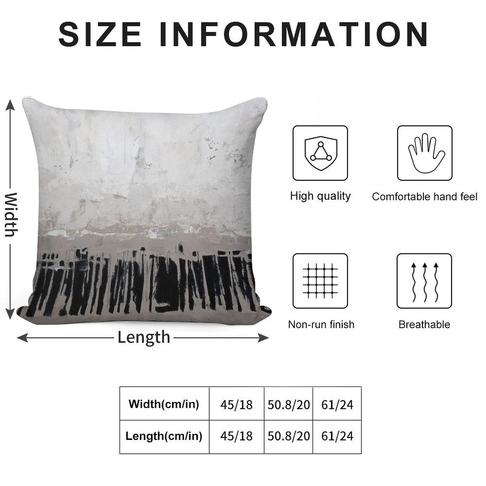 Beige Abstract Soft Home Decor Throw Pillow