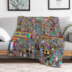 Reddit Rplace Poster Sustainable Throw Blanket