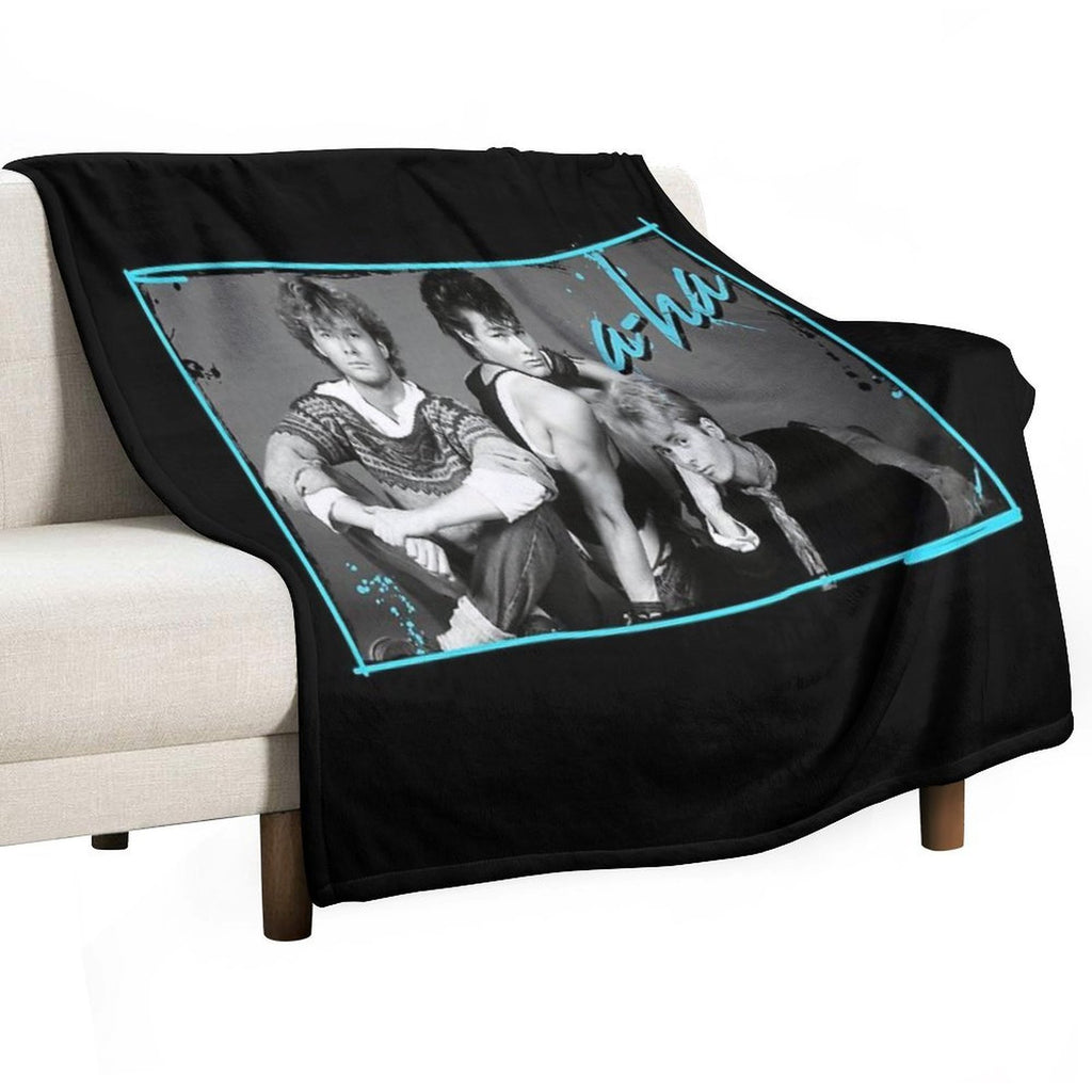 A-ha - Retro Eco-conscious Throw Blanket